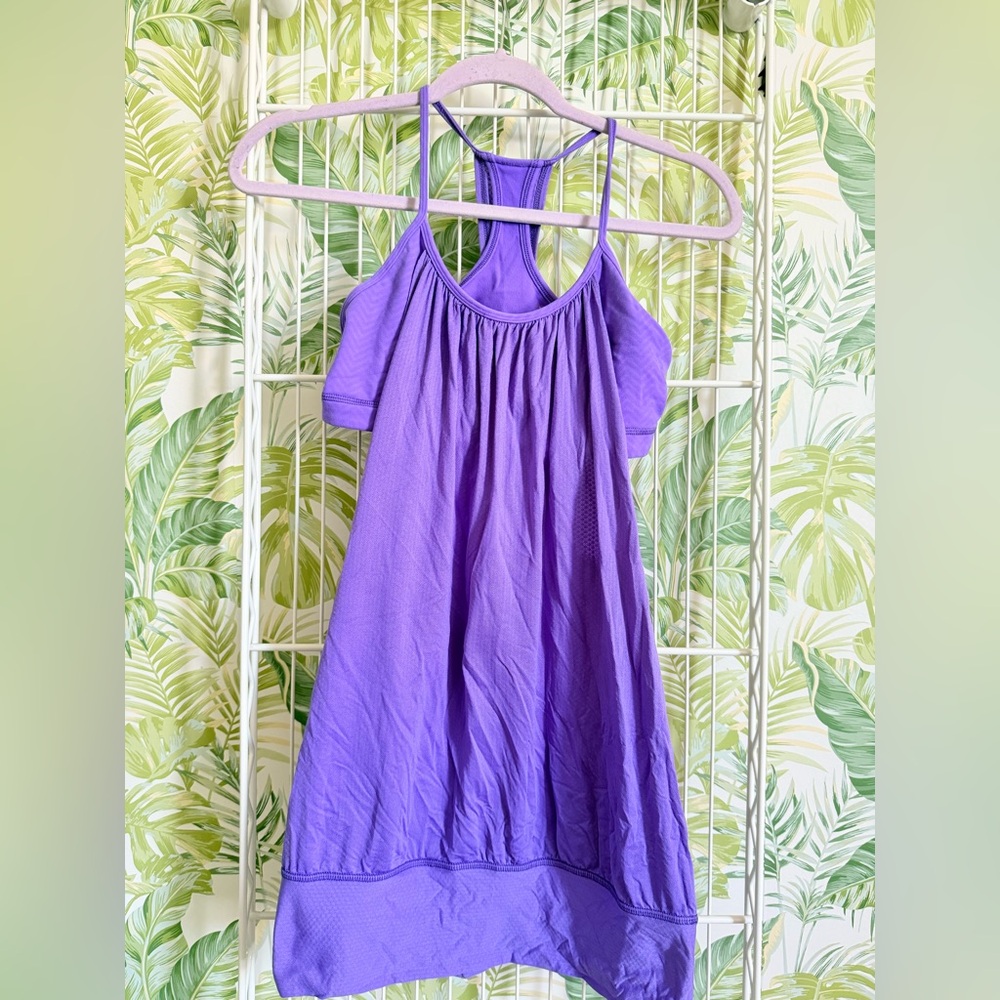 Lululemon Purple Racerback Tank w/ Built-in Bralette
